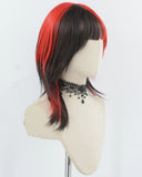 Black Red Synthetic Wig HW758