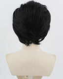Elvis Black Short Synthetic Lace Front Men's Wig MW043