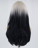 Black Ombre Grey Synthetic Wig HW338
