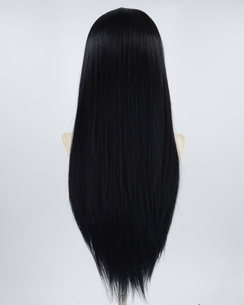 13*6 Black Straight Synthetic Lace Front Wig WW551
