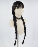 Long Black Braid Synthetic Wig HW351