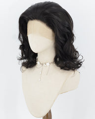 Natural Black Wavy Synthetic Lace Front Wig WW1085