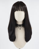 Black Straight Synthetic Wig HW451