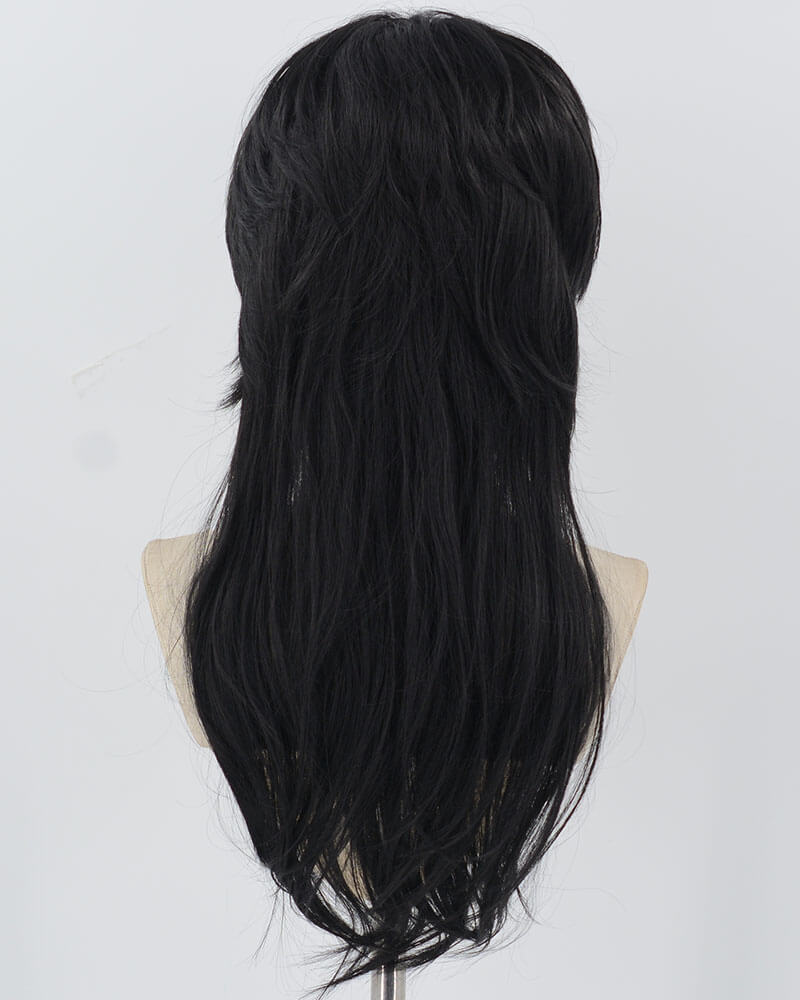Black Cosplay Synthetic Lace Front Wig WW849