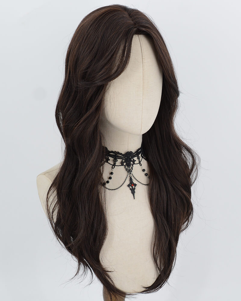 Black Wavy Synthetic Wig HW863