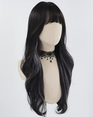 Black Grey Synthetic Wig HW529