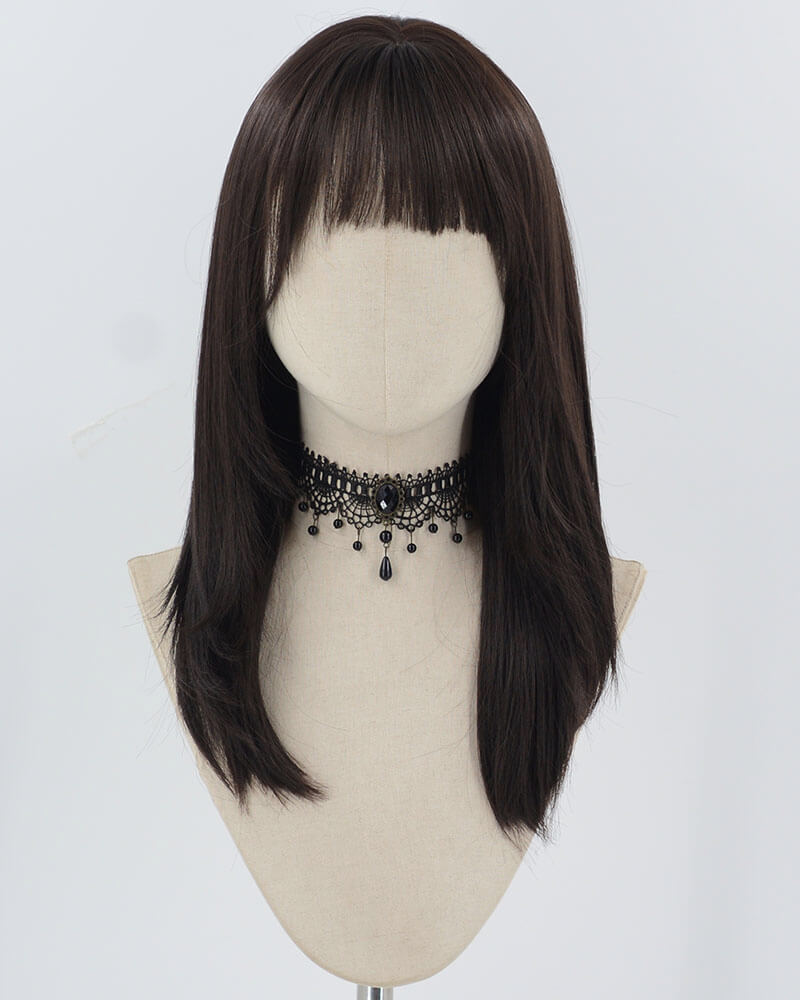 Natural Black Synthetic Wig HW663