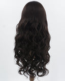 Natural Black Long Wavy Synthetic Lace Front Wig WW734