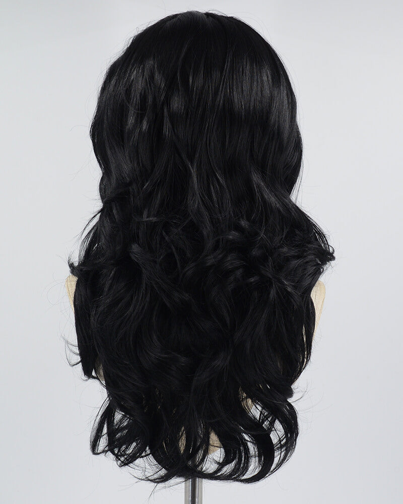 Black Wavy Synthetic Lace Front Wig WW607