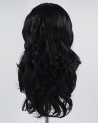 Black Wavy Synthetic Lace Front Wig WW607