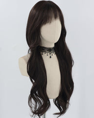 Black Long Wavy Synthetic Wig HW630