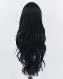 Long Wavy Black Synthetic Wig HW480