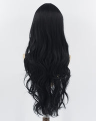 Long Wavy Black Synthetic Wig HW480