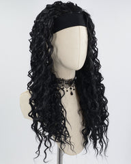 Black Curly Synthetic Wig HW464