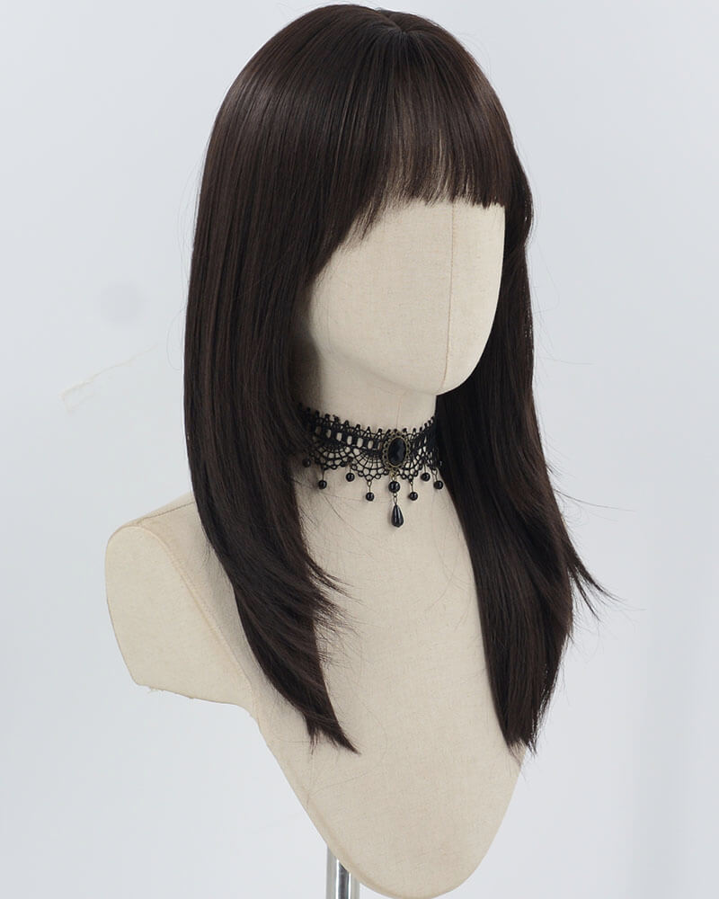 Natural Black Synthetic Wig HW663