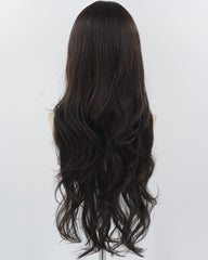 Black Long Wavy Synthetic Wig HW752