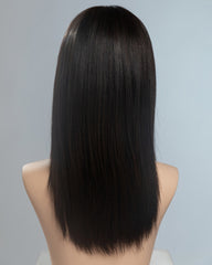 Natural Black Straight Human Hair Wig HT038