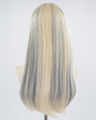 Blonde Black Straight Synthetic Wig HW345