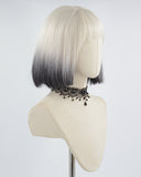 Short Blonde Ombre Black Synthetic Wig HW329