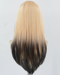 Blonde Ombre Black Synthetic Wig HW651