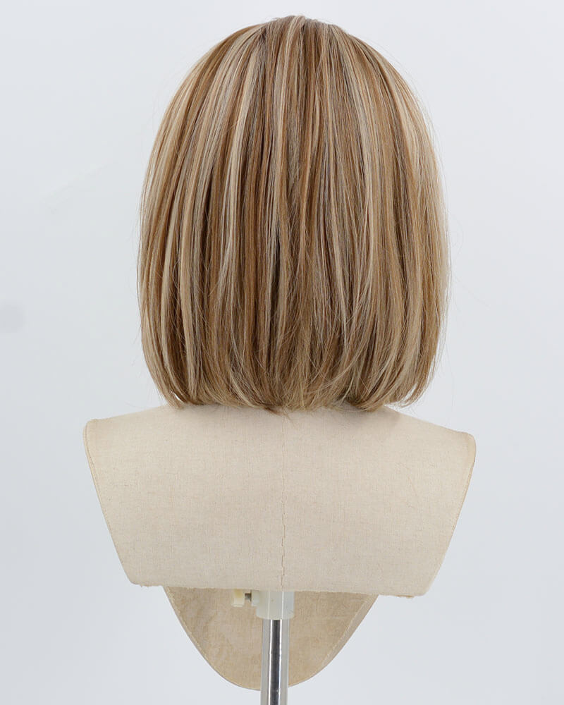 13*6 Ombre Blonde Skunk Stripe Bob Synthetic Lace Front Wig WW996