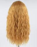 Curly Orange Brown Synthetic Wig HW440