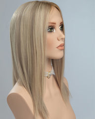 Blonde Brown Straight Human Hair Wig HT039