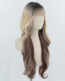Blonde Brown Long Synthetic Wig HW728