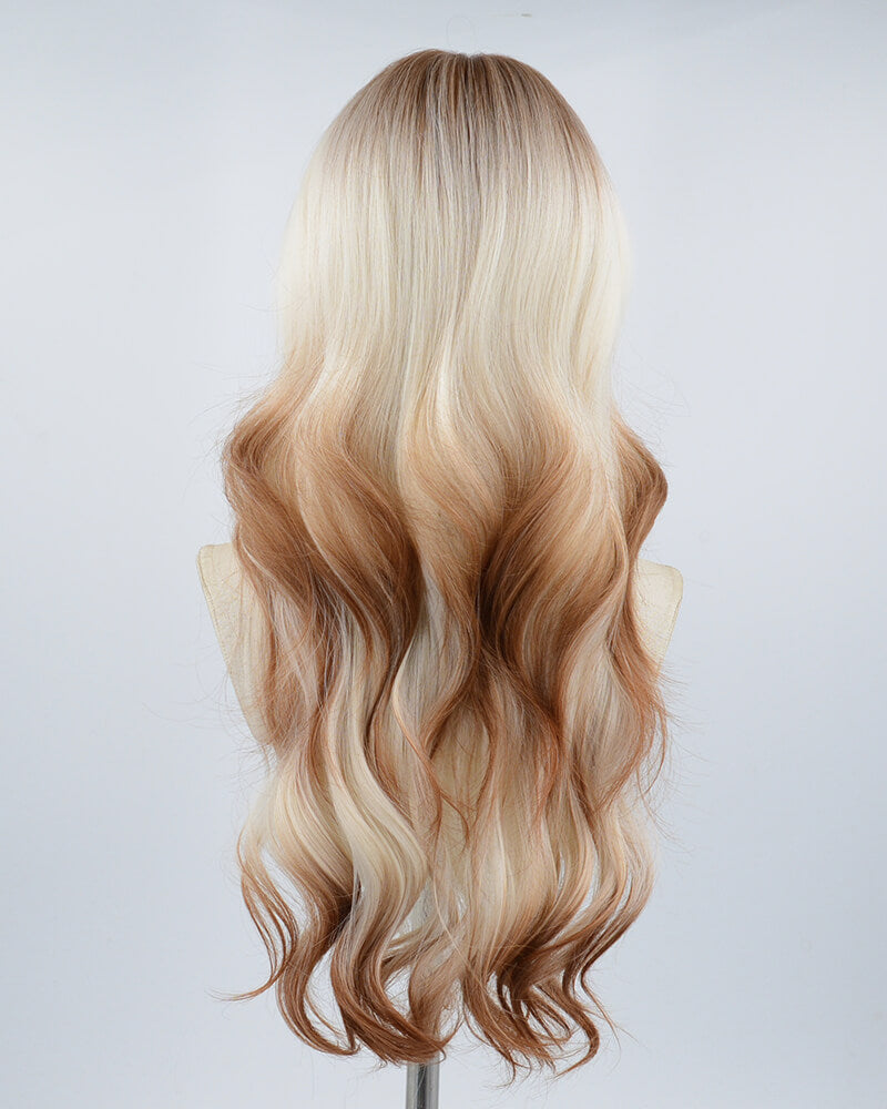 Brown Ombre Blonde Synthetic Wig HW243