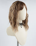 Brown Blonde Streaks Short Curly Synthetic Wig HW407