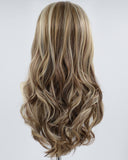 Ombre Blonde Brown Synthetic Lace Front Wig WW591