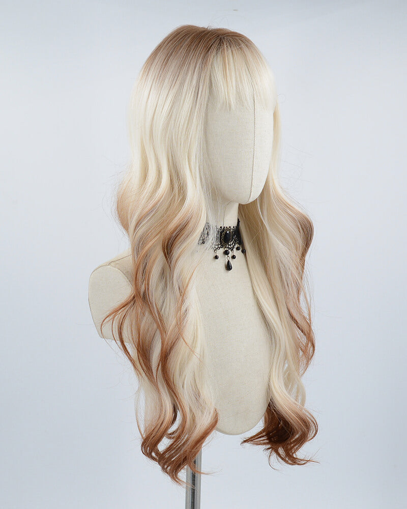 Brown Ombre Blonde Synthetic Wig HW243