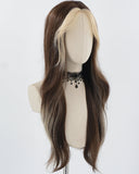 Blonde Brown Long Synthetic Wig HW524