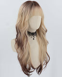 Blonde Ombre Brown Synthetic Wig HW668
