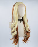 Blonde Ombre Brown Synthetic Lace Front Wig WW508