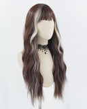 Blonde Brown Curly Synthetic Wig HW473