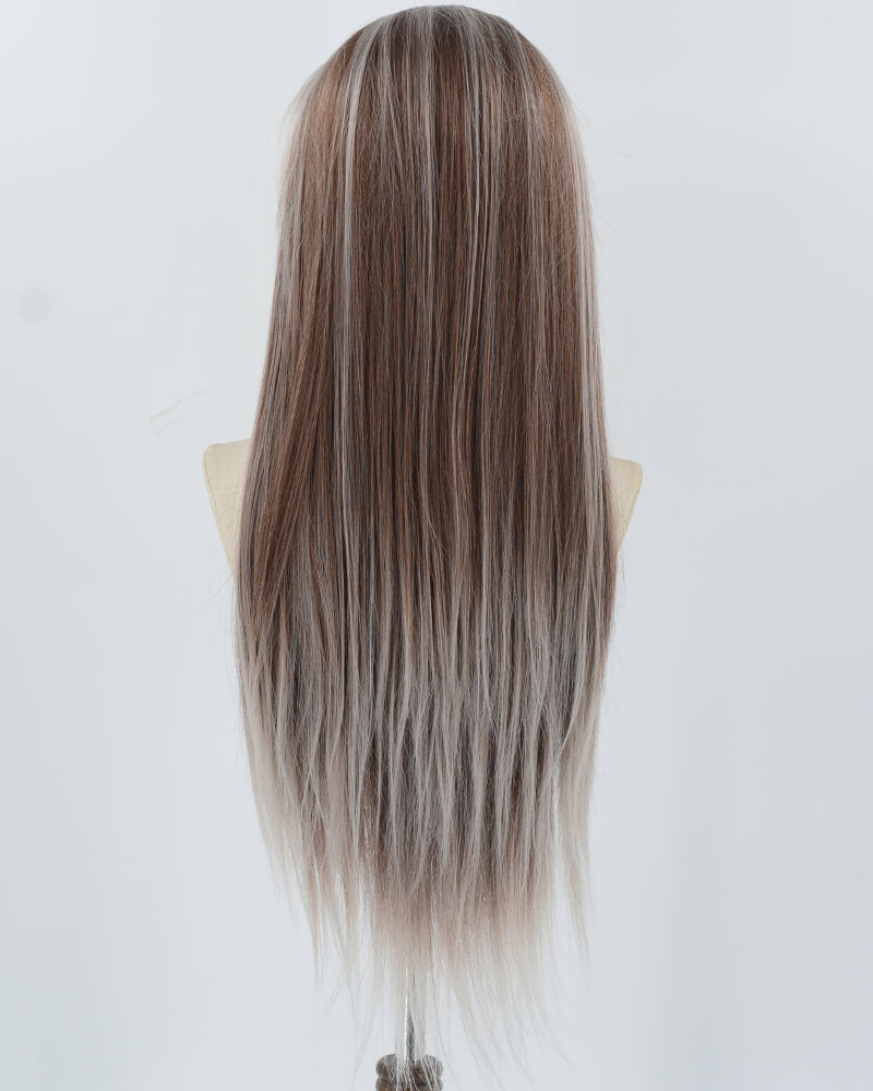 Blonde Brown Synthetic Lace Front Wig WW822