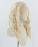 Ash Blonde Curly Synthetic Lace Front Wig WW930