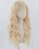 Mixed Blonde Wavy Synthetic Lace Front Wig WW760