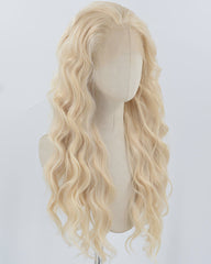 Mixed Blonde Wavy Synthetic Lace Front Wig WW760