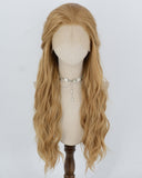 Blonde Curly Synthetic Lace Front Wig WW1076