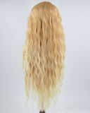 Blonde Long Curly Synthetic Lace Front Wig WW670