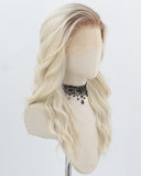 Ash Blonde Ombre Synthetic Lace Front Wig WW1007
