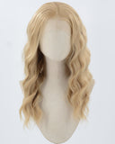 Blonde Curly Synthetic Lace Front Wig WW891
