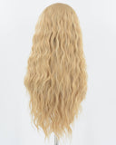 Blonde Brown Curly Synthetic Lace Front Wig WW347
