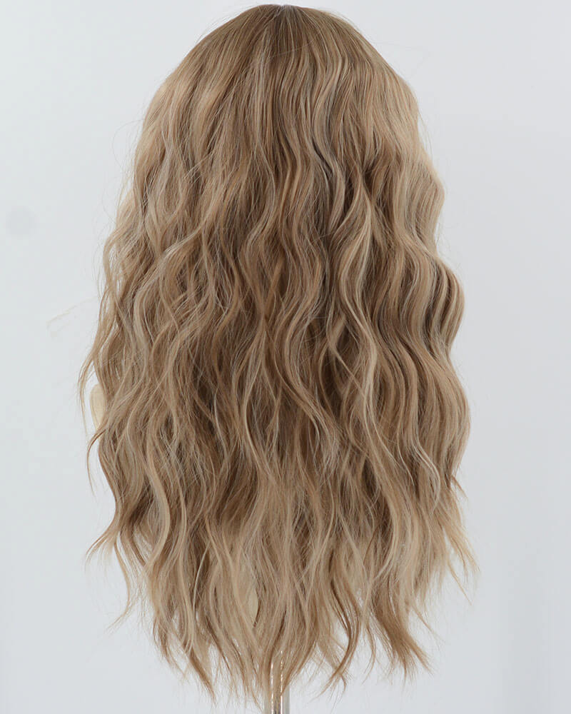 Mixed Blonde Curly Synthetic Wig HW647