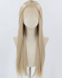 Blonde Long Straight Synthetic Lace Front Wig WW909