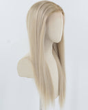 Ombre Ash Blonde Synthetic Lace Front Wig WW928