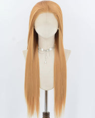 Blonde Long Straight Synthetic Lace Front Wig WW975