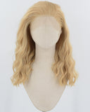 Curly Blonde Synthetic Lace Front Wig WW967